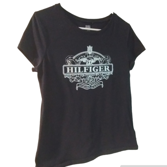 Tommy's Hilfiger Dark Blue Logo T-shirt - Picture 1 of 3